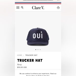 ClareV trucker hat
